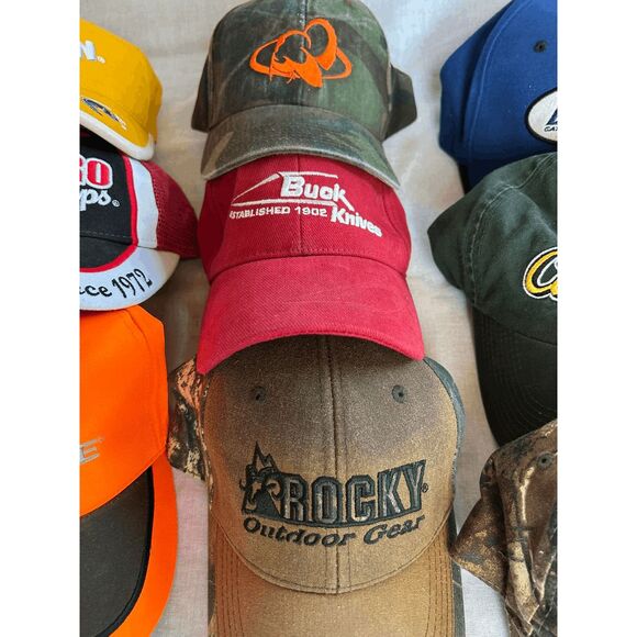 Men's Outdoor Themed Baseball Hat Lot of Nine Cabela's, Buck, Realtree, Bass Pro - Picture 6 of 7